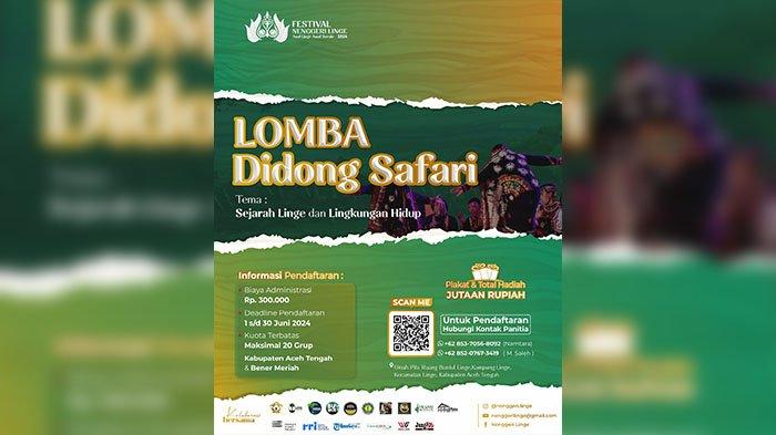 Terbuka untuk Umum, Segera Daftar Lomba Didong Safari Berhadiah Rp 14 Juta