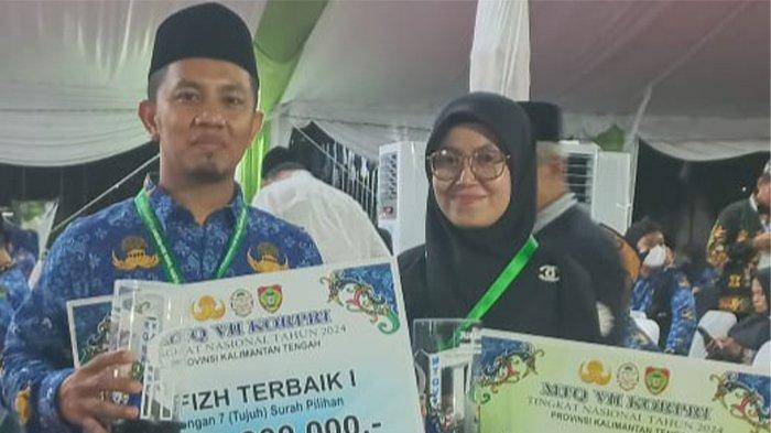 Wakili Aceh Pasutri Tasyukur- Yusniar Berhasil Meraih Juara Cabang Hafizh/Hafizhah MTQ Korpri VII