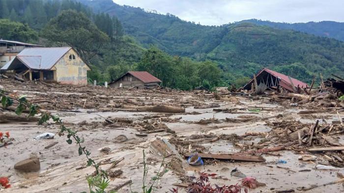 SEKOLAH RUSAK - Lokasi SD Negeri 11 Pegasing, Aceh Tengah yang rata, tinggal halamannya saja. Banjir bandang melenyapkan bangunan sekolah tersebut pada akhir November 2025.