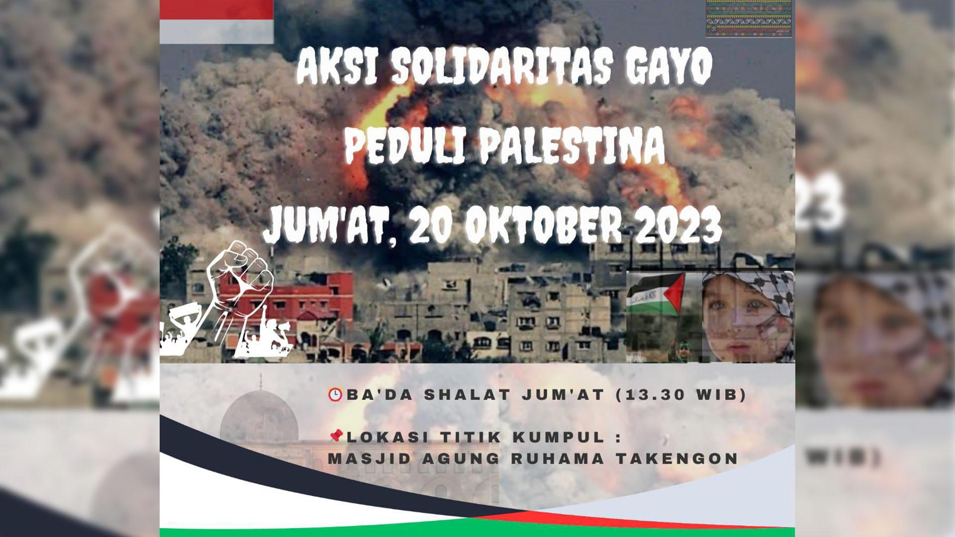 Ratusan Massa akan Gelar Aksi Bela Palestina di Aceh Tengah