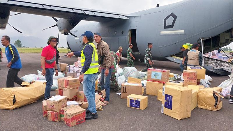 Setiap Hari Pesawat Antar 40 Ton Bantuan Logistik ke Wilayah Tengah Aceh Usai Diterjang Bencana