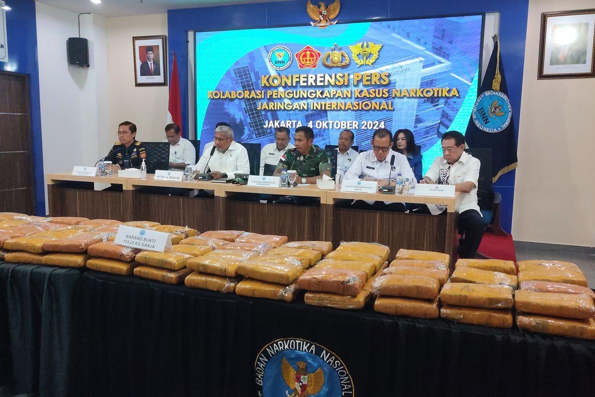 Bawa Ganja 114 Kg dari Aceh Tujuan Pulau Jawa, 3 Orang Ditangkap BNN