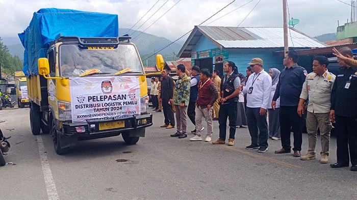 KIP Gayo Lues Distribusikan Logistik Pemilu untuk Tiga Kecamatan Terjauh