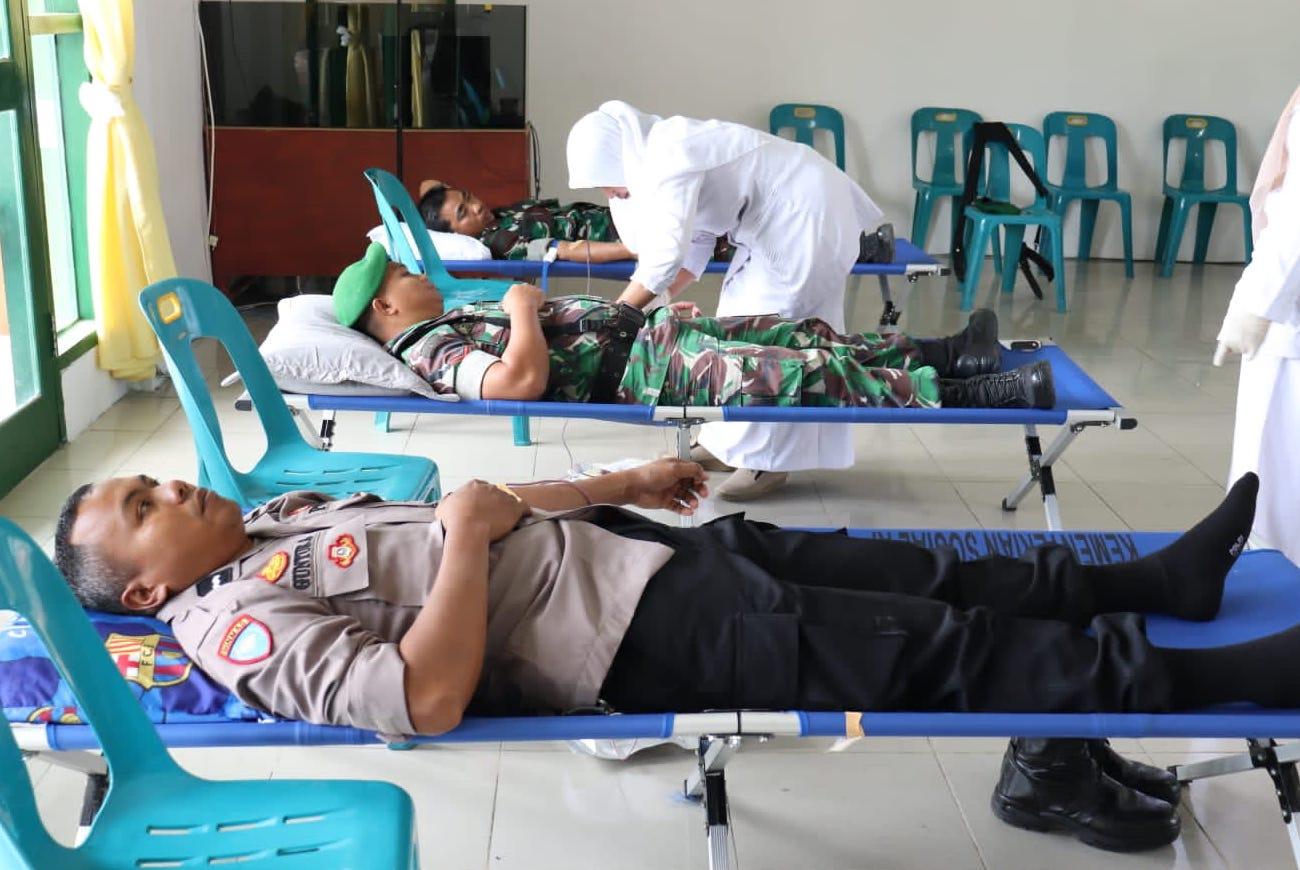 Sambut HUT Ke-77 TNI, Kodim 0106/Aceh Tengah Gelar Donor Darah