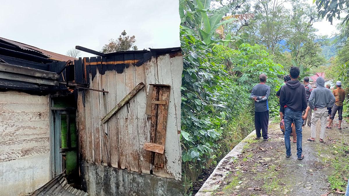 BREAKING NEWS: OTK Bakar 1 Puskesmas Pembantu dan 2 Unit Rumah di Kampung Tebes Lues Aceh Tengah