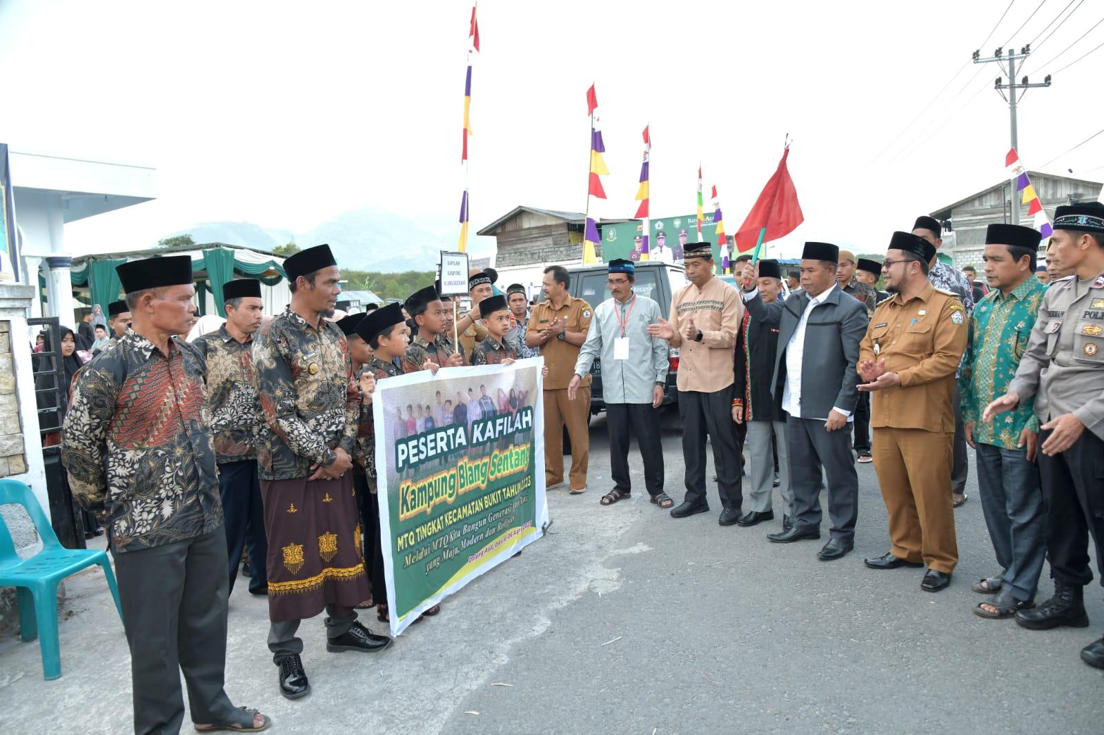 Pj Sekda Bener Meriah Lepas Peserta Pawai Ta’aruf MTQ