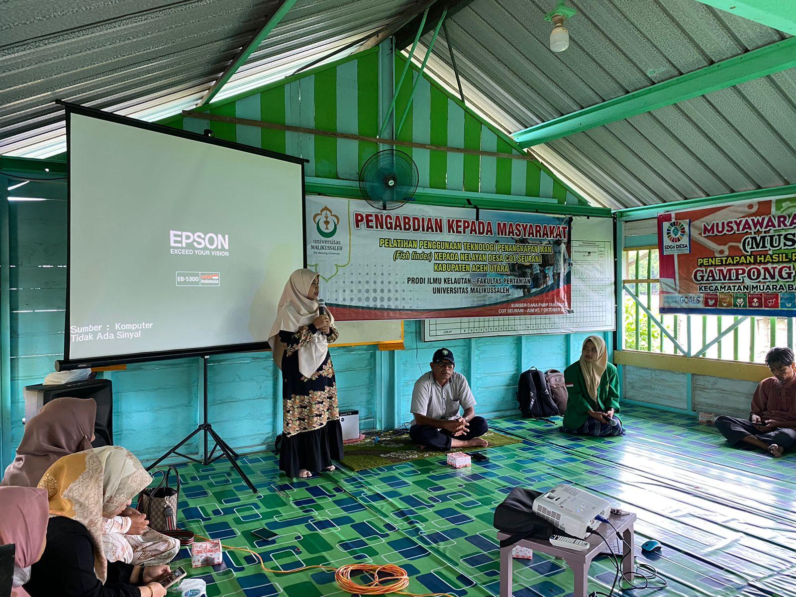 Dosen Unimal Sosialisasi Penggunaan Fish Finder Agar Nelayan di Aceh Utara Mudah Menangkap Ikan
