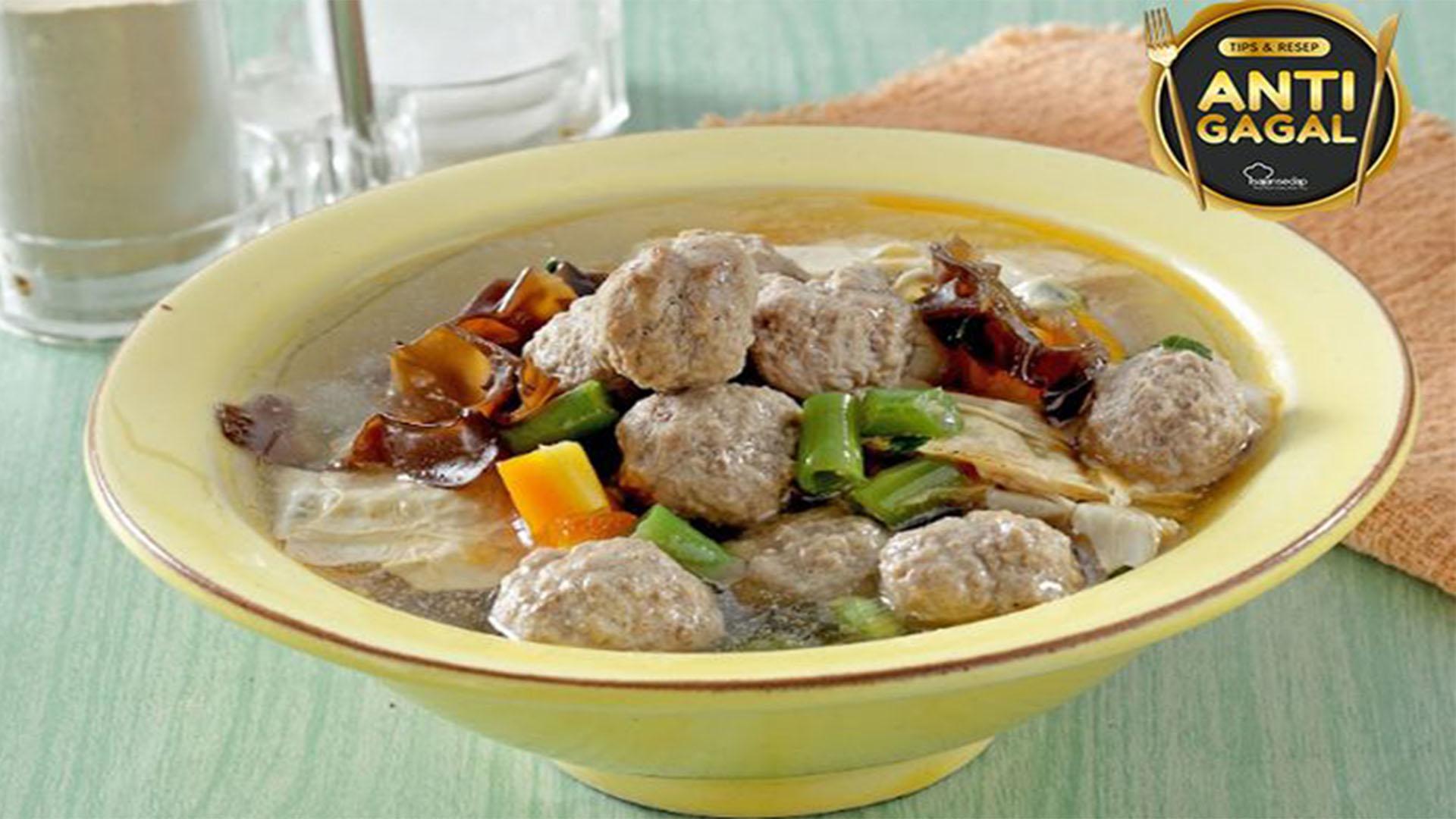 Resep Sup Bola-bola Daging Kembang Tahu, Menu Praktis dengan Rasa Super Enak