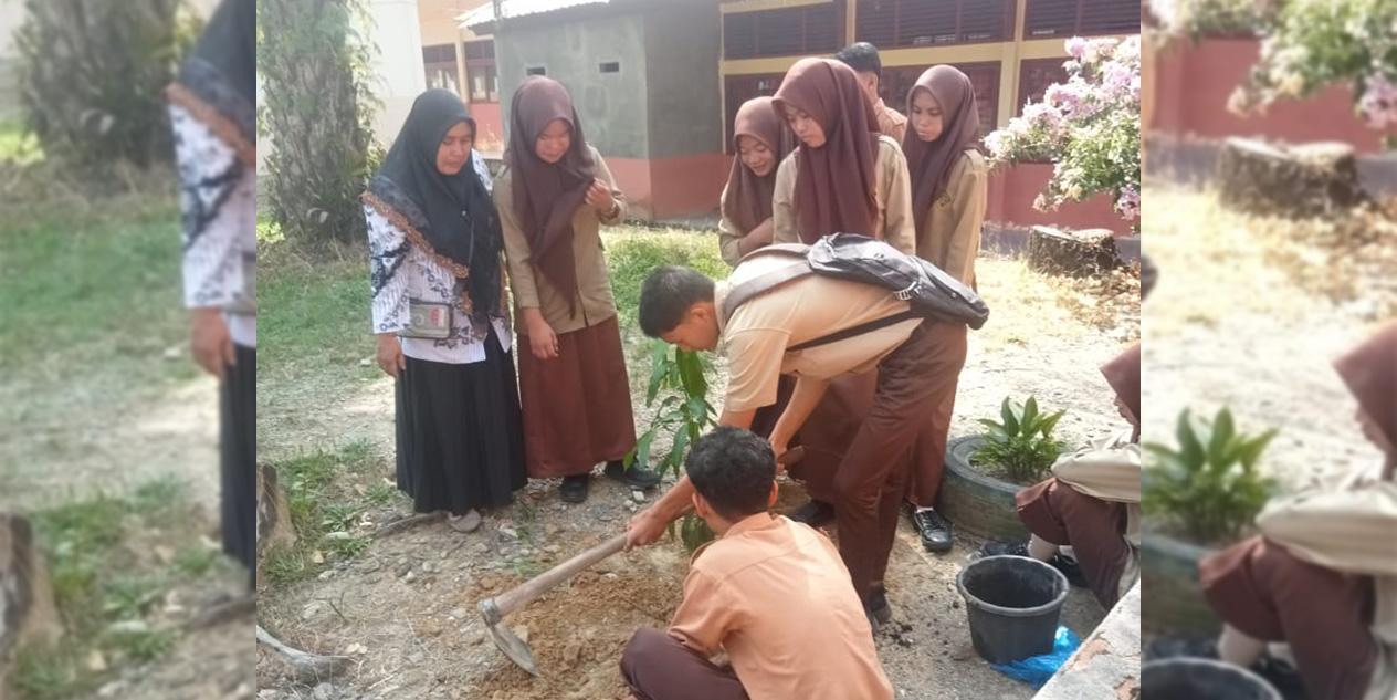 Hardiknas 2026 di Aceh Tenggara: SMAN 1 Badar dan Sekolah Lain Gelar Gotong Royong dan Tanam Pohon