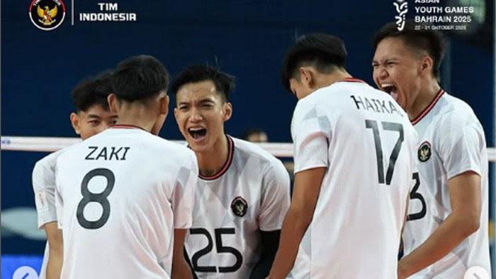 Jadwal & Link Nonton Timnas Voli Putra Indonesia vs China Taipei di Asian Youth Games 2025 Hari Ini