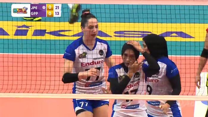 Hasil Set Pertama Jakarta Pertamina Enduro vs Gresik Petrokimia di Proliga 2024: Gia Tak Terbendung