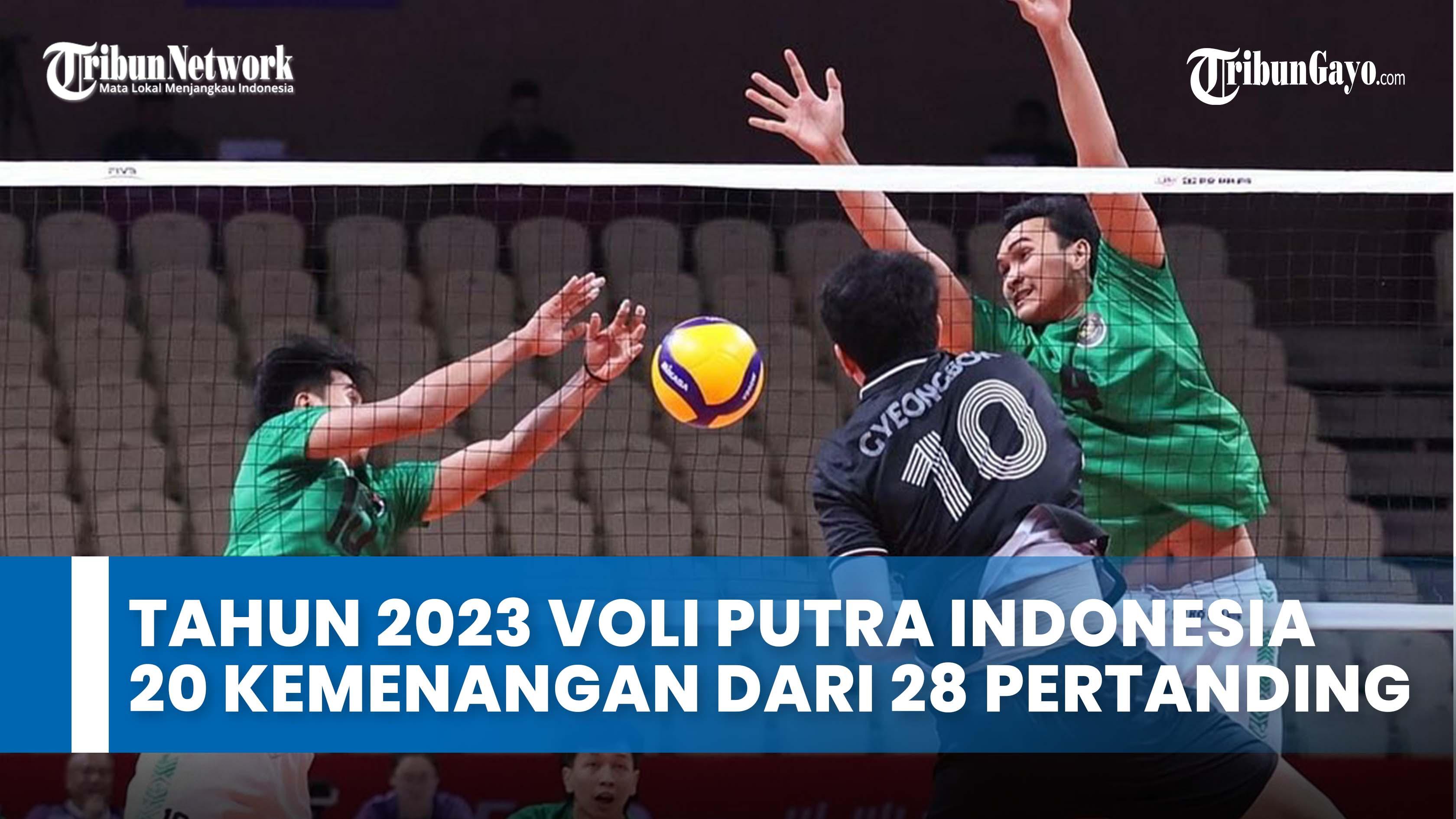 Timnas Voli Putra Indonesia Catat 20 Kemenangan dari 28 Pertandingan Sepanjang 2023