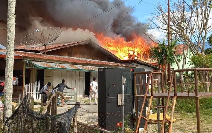 Tujuh Rumah Warga di Gayo Lues Terbakar