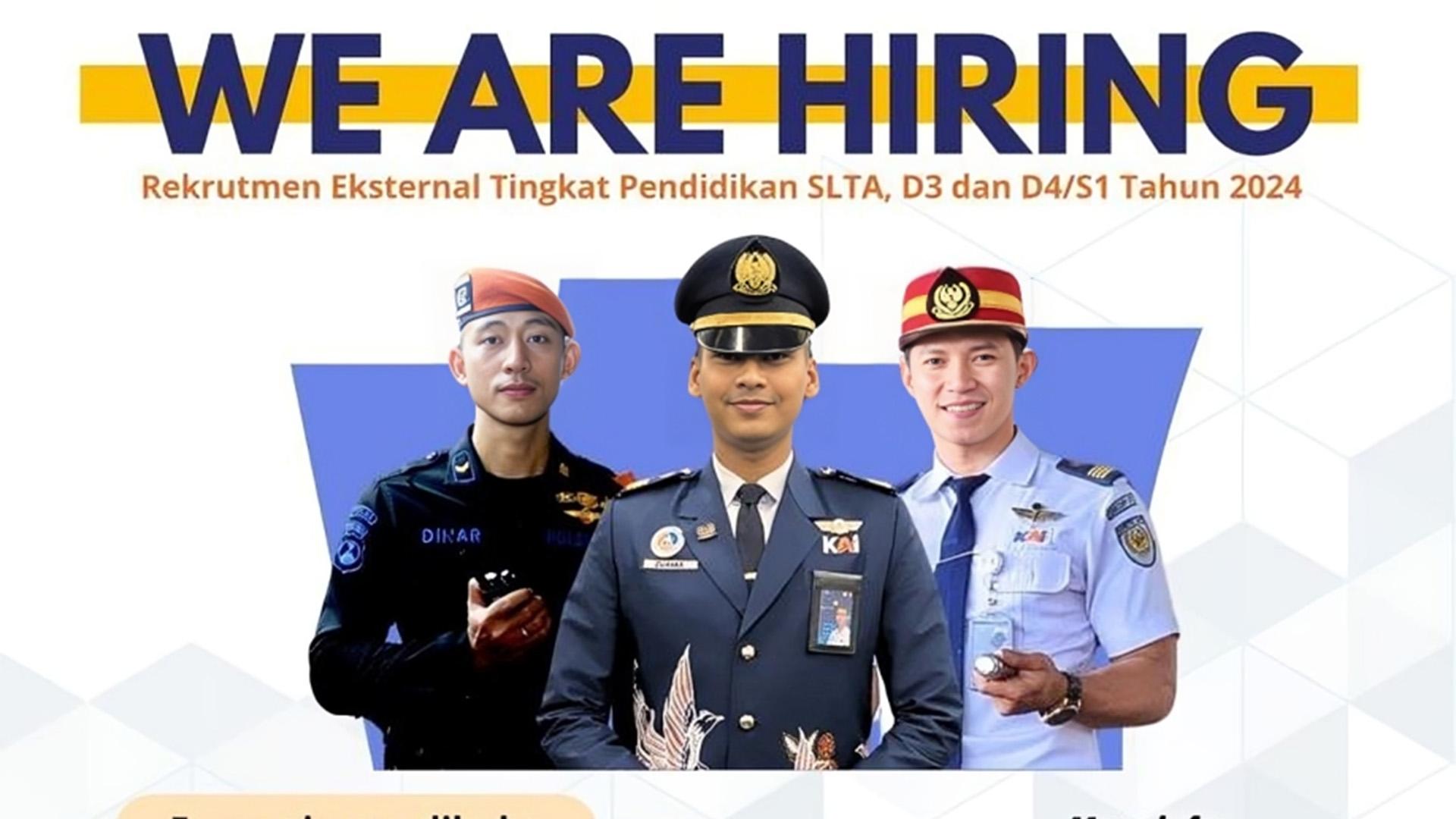 LOWONGAN KERJA BUMN PT KAI Buka 23 Juni 2024: Ada 8 Posisi, Lulusan SMA, D3, D4, dan S1 Bisa Daftar