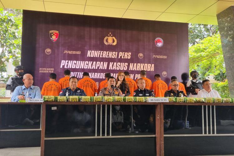 Bareskrim Polri Ringkus 10 Tersangka Kasus Narkoba Jaringan Malaysia - Aceh, 50 Kg Sabu Disita