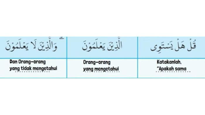 9 Kurikulum Merdeka Terjemah Harfiyah Q.S Az-Zumar [39]: