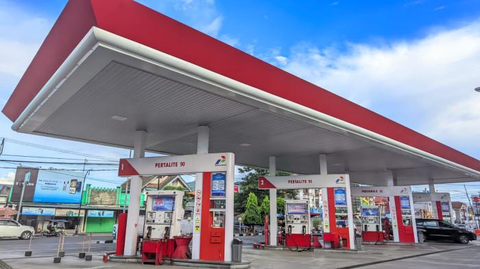 BBM PERTAMAX -- Antrean BBM di SPBU Leato tampak sepi pada Senin (4/5/2026). (Sumber: TribunGorontalo.com/Herjianto Tangahu