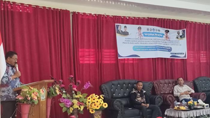 Bupati Boalemo Rum Pagau membuka workshop 990999666