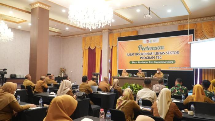 Bupati Gorontalo Utara, Thariq Modanggu memimpin rapat koordinasi dddd