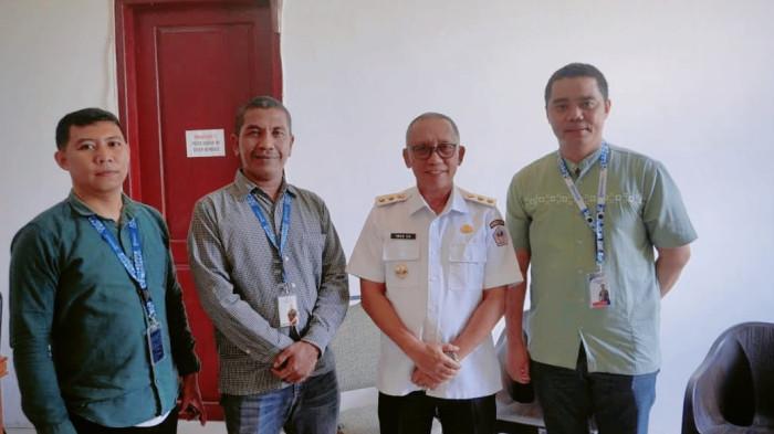 SILATURAHMI - Manajemen TribunGorontalo.com silaturahmi ke Wakil Bupati Pohuwato Iwan Adam pada Rabu (01/10/2025).