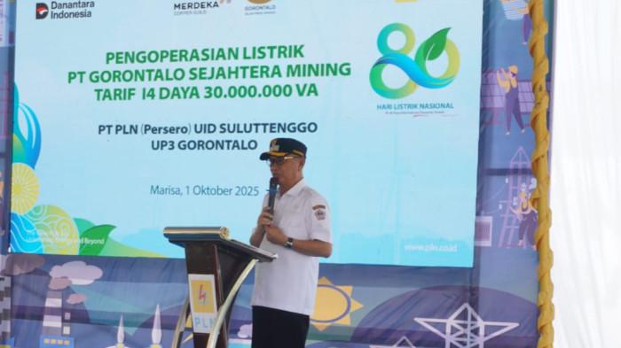 Bupati Pohuwato Saipul Mbuinga saat menghadiri peresmian  gtggg