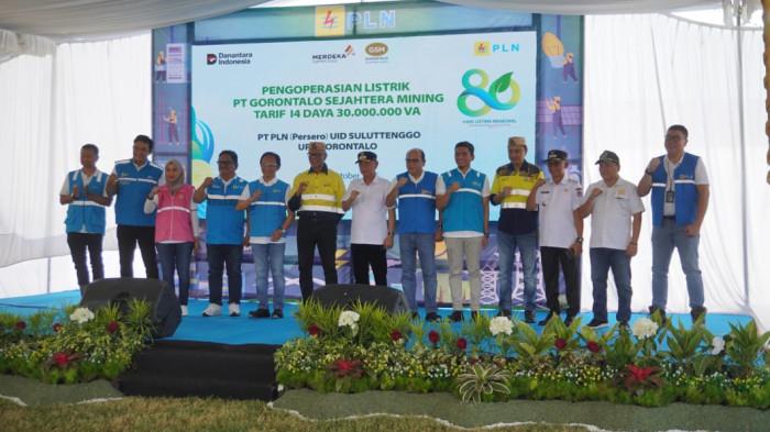 Bupati Pohuwato Saipul Mbuinga saat menghadiri peresmian pengoperasikan ddd