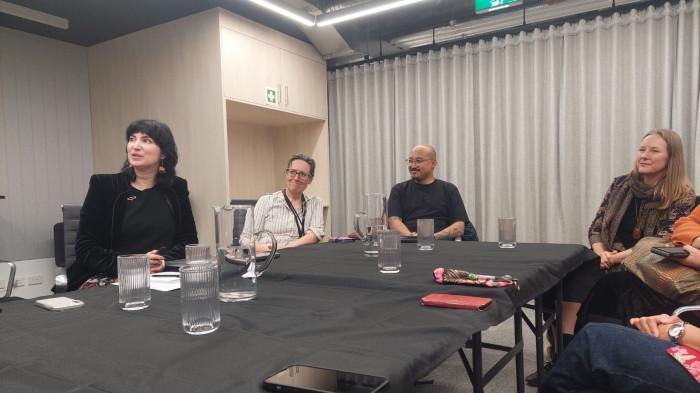 EDITOR - Delegasi wartawan Indonesia berdiskusi tentang isu-isu Asia, termasuk Indonesia, di kampus Universitas RMIT (Royal Melbourne Institute of Technology), Melbourne, Australia, Jumat (22/5/2026). (Tribun Network/Domu D. Ambarita)