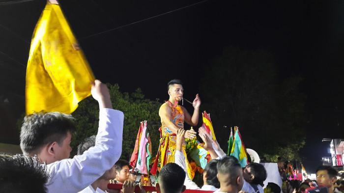 FOTO STOK -- Atraksi pada perayaan Cap Go Meh di Kota Gorontalo.