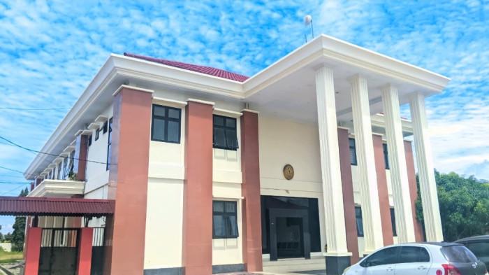 SIDANG TIPIKOR — Foto Pengadilan Negeri Tipikor dan Hubungan Industrial Gorontalo, diambil Selasa (24/2/2026). Kasus Korupsi Dana hibah LTPQ Pohuwato disidangkan hari ini.