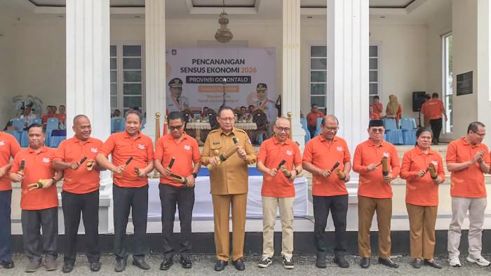 Foto bersama seusai Apel Siaga Sensus Ekonomi