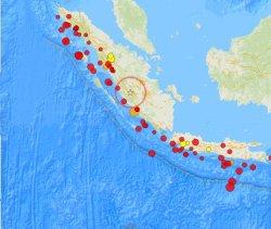 Informasi Gempa Bumi Terkini dengan Magnitudo 2.6 mengguncang wilayah Sumatra, Indonesia