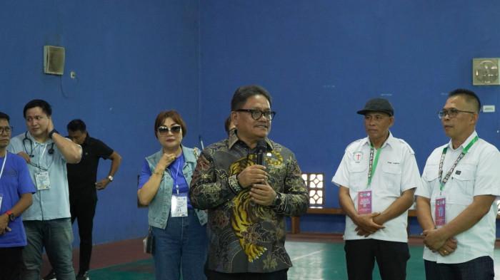 General Manager PLN UID Suluttenggo, Usman Bangun, saat memberikan sambutan