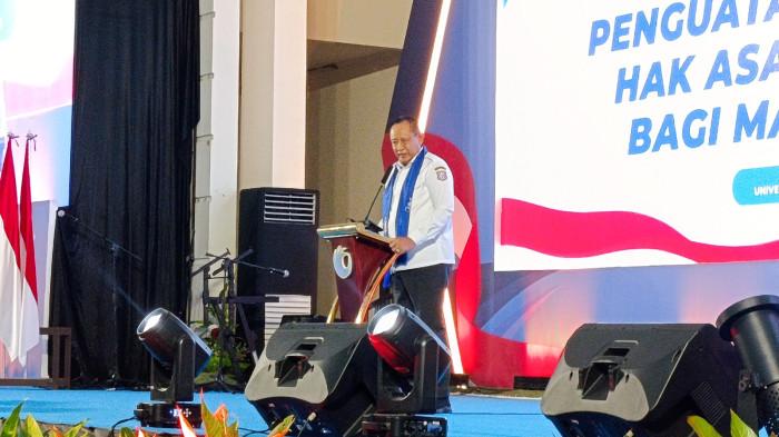 Gubernur Gorontalo, Gusnar Ismail saat memberikan sambutan 888888