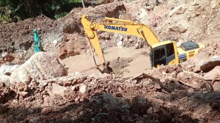 ILUSTRASI TAMBANG -- Tambang emas ilegal di Pohuwato.