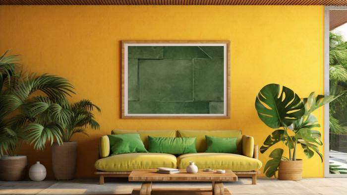 Ilustrasi ruang tamu.