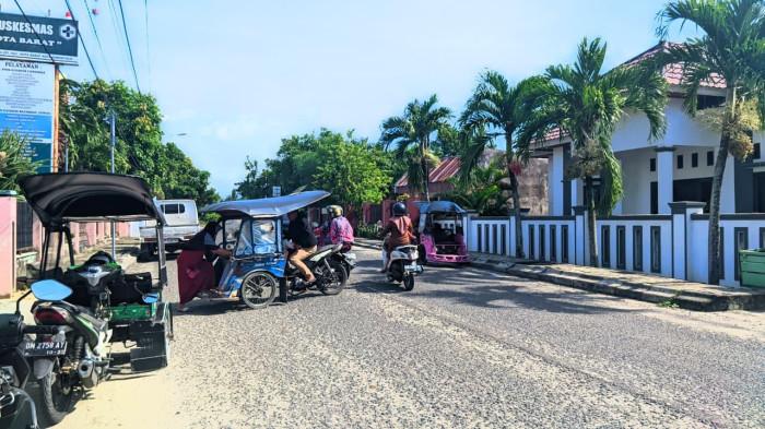 JALAN RUSAK -- Kondisi Jalan Rambutan, Kelurahan Buladu, Kecamatan Kota Barat, Kota Gorontalo, Provinsi Gorontalo yang rusak, Selasa (3/2/2026).
