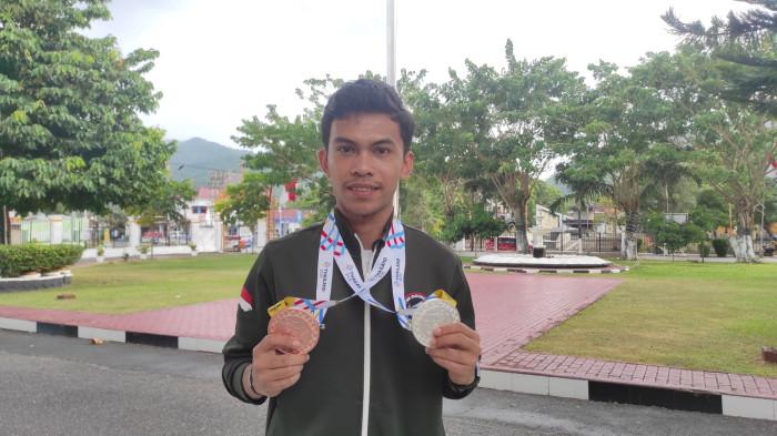 SEA GAMES -- Jelki Ladada saat ditemui TribunGorontalo.com, Rabu (24/12/2025). Jelki merupakan atlet sepak takraw Indonesia di SEA Games Thailand 2025

Silvana Lamanda (taekwondo) menyumbang 1 perunggu di kategori putri under 57 kg

Kepulangan keduanya disambut Gubernur Gorontalo, Gusnar Ismail, sebagai kebanggaan daerah