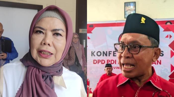 WACANA PILKADA -- Kolase foto Idah Syahidah dan La Ode Haimuddin. Golkar Gorontalo mendukung wacana kepala daerah dipilih DPRD. (Sumber Foto: Herjianto Tangahu, TribunGorontalo.com)