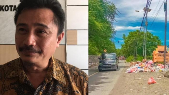 MASALAH SAMPAH -- Kolase foto Kepala Ombudsman Perwakilan Gorontalo, Muslimin B Putra dan sampah di Kota Gorontalo. Ombudsman mendukung penegakan hukum demi mengatasi sampah.
