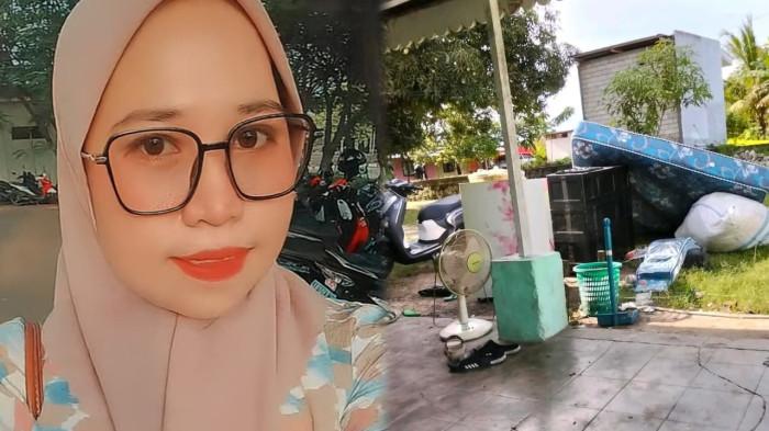 ISTRI DIUSIR -- Kolase foto Siti Hindrawati dan perabotan rumah. Siti Hindrawati mendadak viral usai videonya ramai dibagikan di media sosial. 