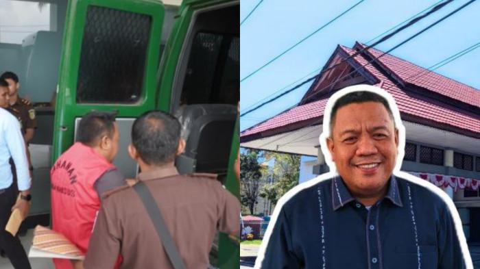 KASUS KORUPSI -- Kolase foto Syam T Ase. Eks Ketua DPRD Kabupaten Gorontalo resmi ditetapkan sebagai tersangka kasus dugaan korupsi tunjangan komunikasi intensif, tunjangan reses dan dana operasional di DPRD Kabupaten Gororontalo.