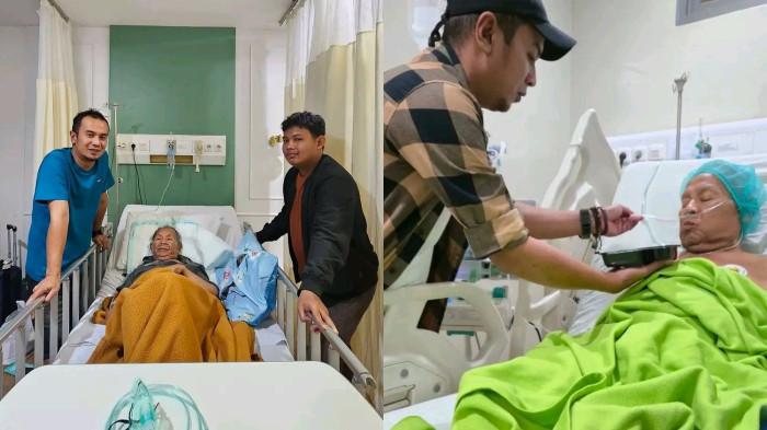 KABAR DUKA -- Kolase foto masa-masa Hamdan Datunsolang dirawat di rumah sakit. Hamdan Datunsolang kini tutup usia pada 4 Ramadan 1447H