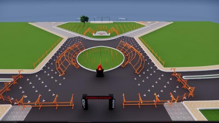 Konsep penataan lampu botol oleh Fakultas teknik