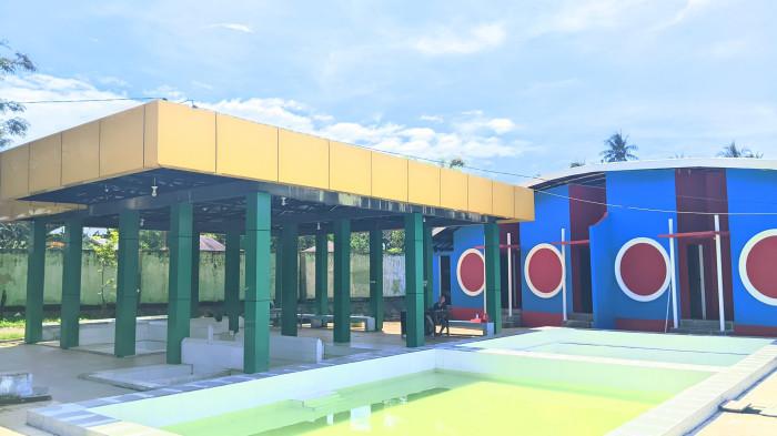 PENTADIO RESORT -- Lokasi permandian air panas di Pentadio Resort, Kabupaten Gorontalo. Pentadio Resort jadi destinasi terapi kesehatan.