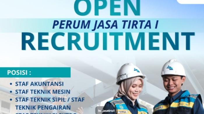 LOWONGAN KERJA - Tangkapan layar flyer lowongan kerja Perum Jasa Tirta I -
