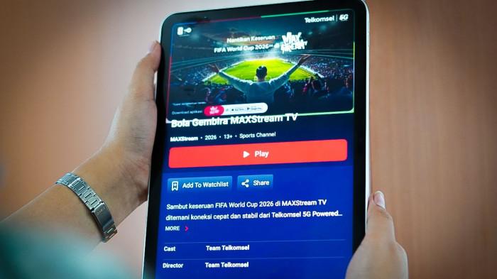 Cara Nonton Piala Dunia 2026 Lewat HP, Telkomsel dan TVRI Hadirkan Layanan MAXStream TV