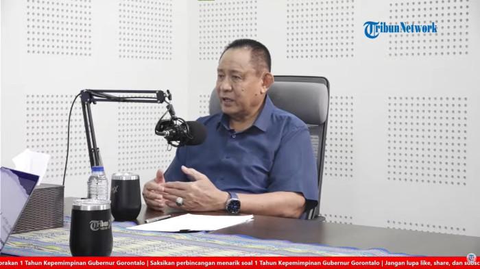 PODCAST -- Gusnar Ismail, Gubernur Gorontalo saat hadir di TribunPodcast Rabu 22/4/2026.
