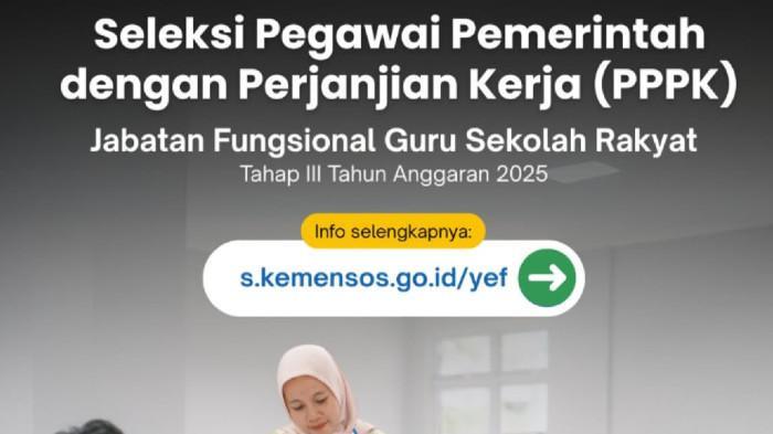 PPPK Guru Sekolah Rakyat Tahap III cv