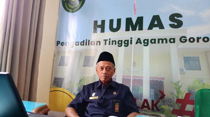 ANGKA PERCERAIAN -- Pengadilan Agama Gorontalo mencatat total 2.316 perkara perceraian yang masuk dan ditangani sepanjang tahun ini.  