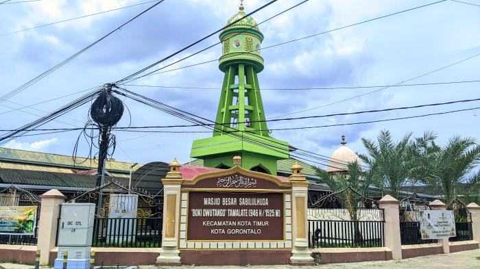 MASJID TERTUA -- Potret Masjid Sabilulhuda 'Boki Owutango' Kelurahan Tamalate, Kecamatan Kota Timur, Kota Gorontalo, Provinsi Gorontalo, Minggu (1/3/2026). Masid Sabilulhuda menjadi salah satu masjid tertua di Gorontalo.